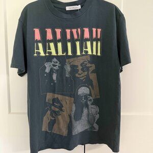 Daydreamer Aaliyah Extra Smooth Weekend Band Tee Vintage Black, NWT